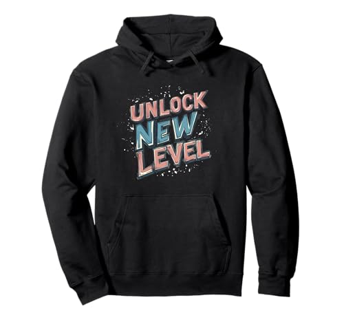 Lustiges Unlock New Level Speech Kostüm für Erwachsene und Kinder Pullover Hoodie von New Level