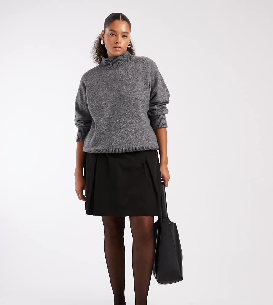 New Look Curve - Basic-Skort in Schwarz von New Look Plus