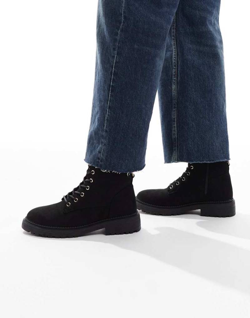 New Look - Ankle-Boots zum Schnüren in Schwarz von New Look