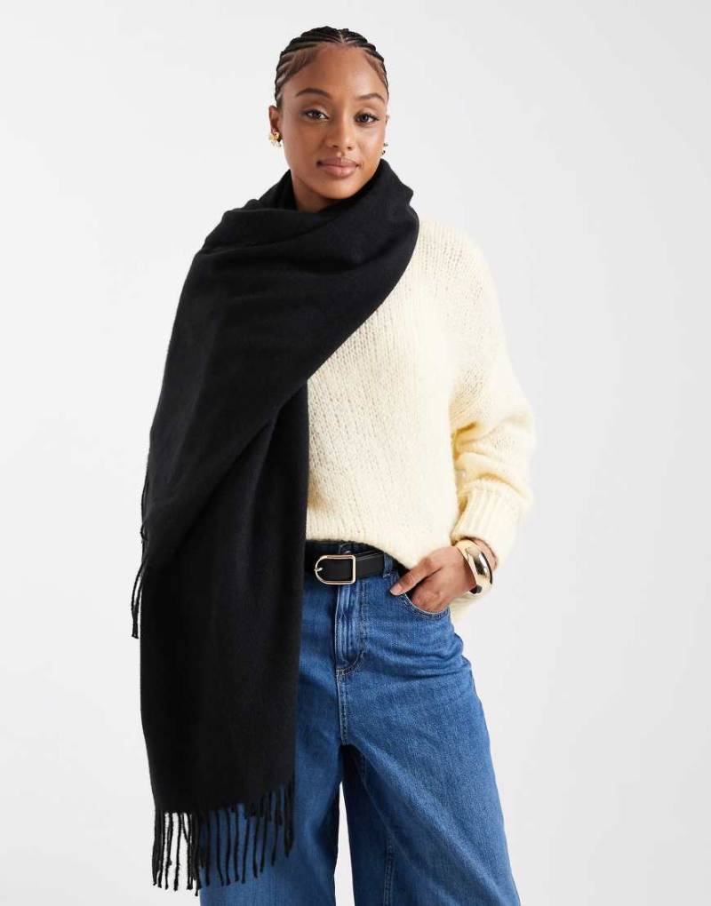 New Look - Basic-Schal in Schwarz von New Look