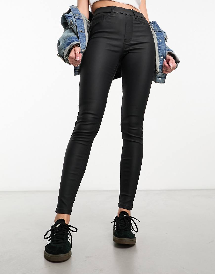 New Look - Beschichtete Jeggings in Schwarz von New Look