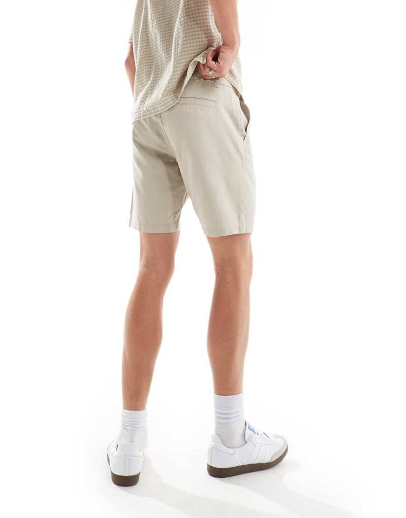 New Look - Chinoshorts in Stone-Neutral von New Look