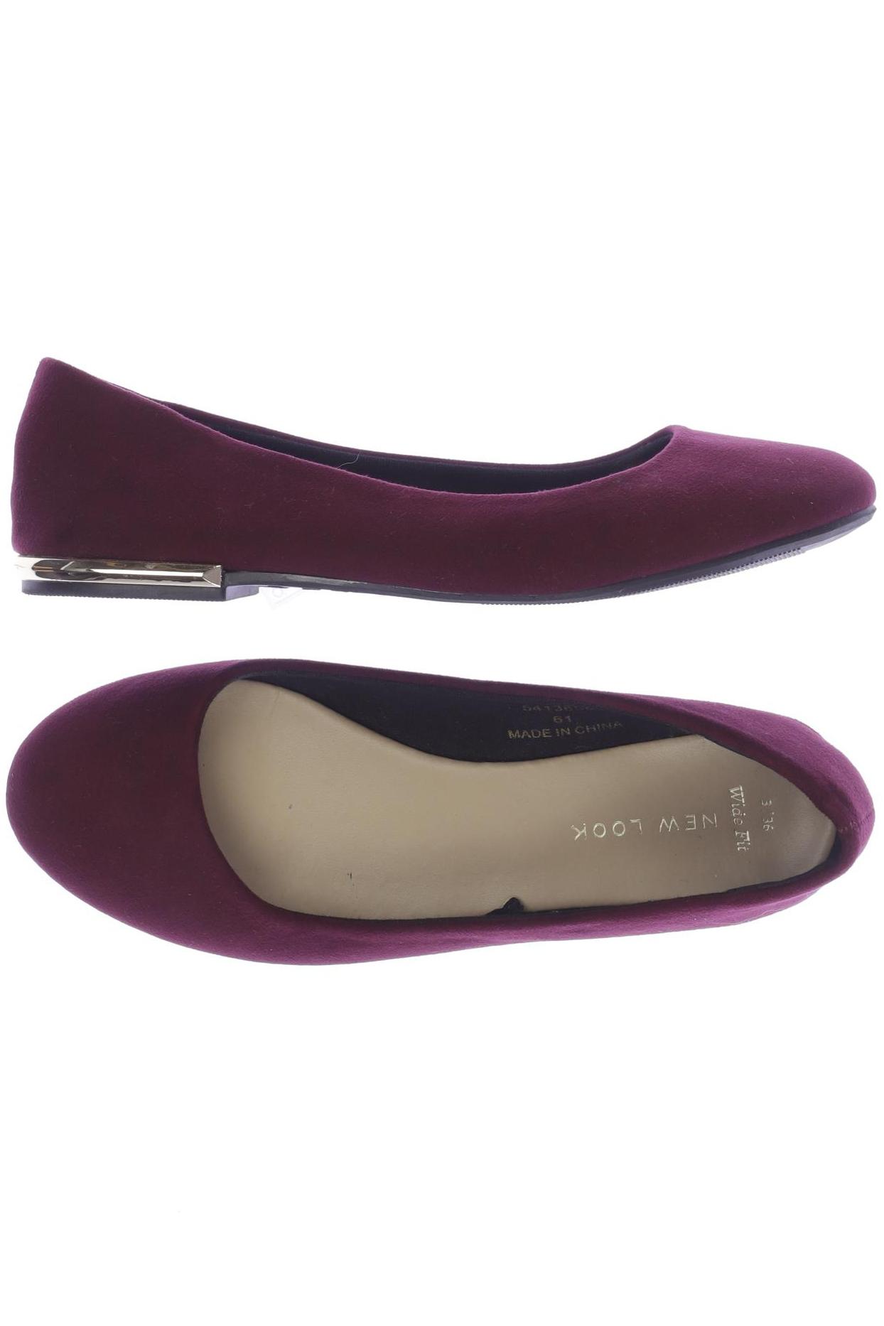 New Look Damen Ballerinas, bordeaux von New Look