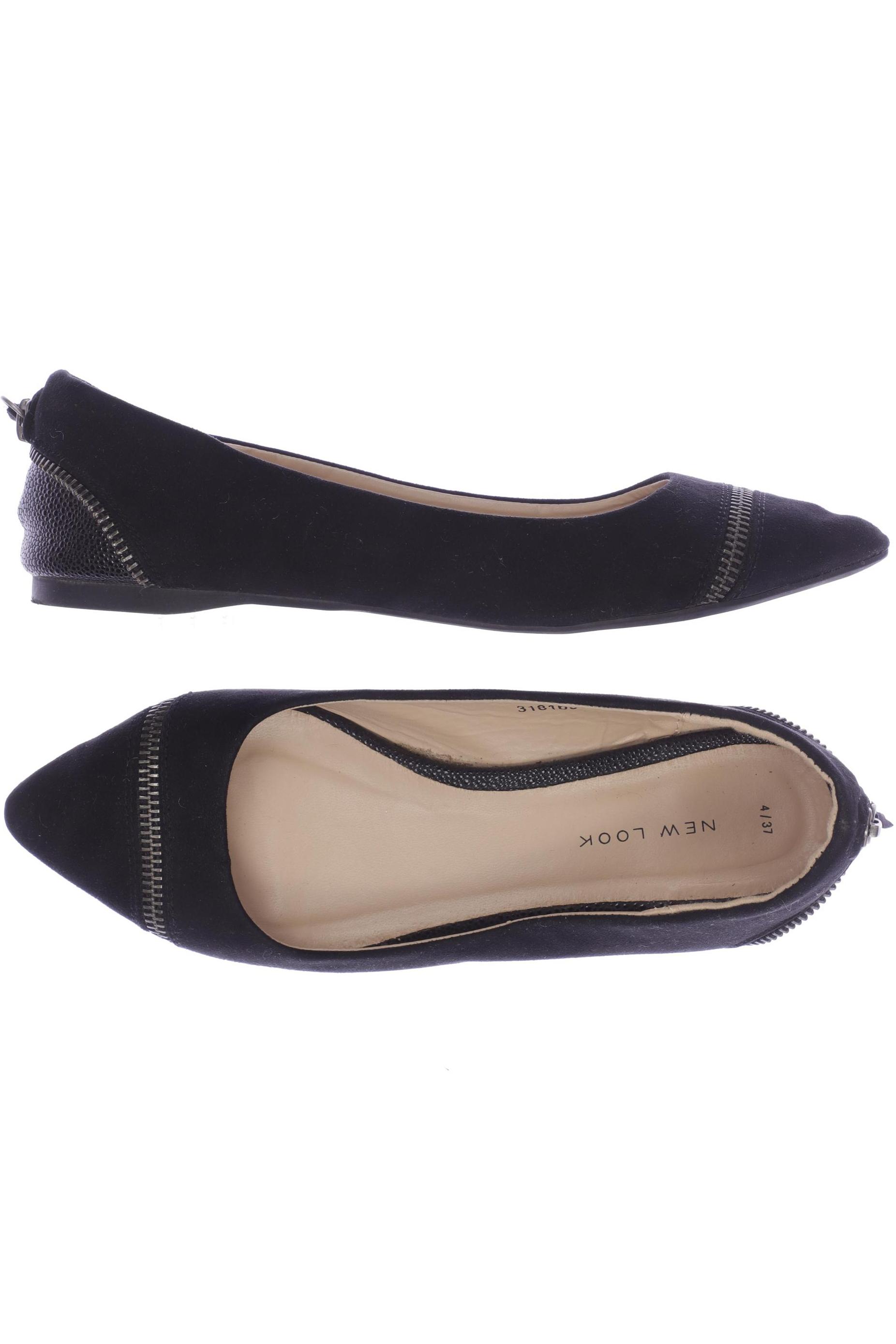 New Look Damen Ballerinas, schwarz, Gr. 37 von New Look