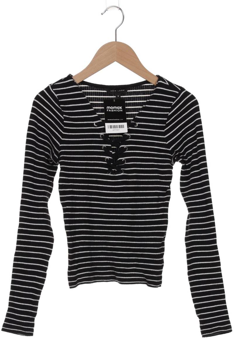 New Look Damen Langarmshirt, schwarz, Gr. 34 von New Look