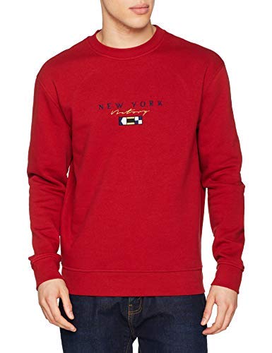 New Look Herren NYC Central6152489 Pullover, Red (Red NIU 62), Medium von New Look