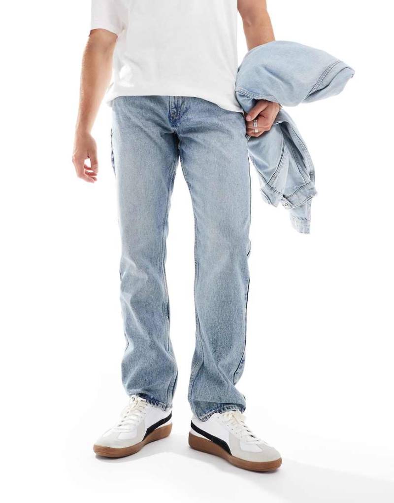 New Look - Jeans mit geradem Schnitt in Hellblau von New Look