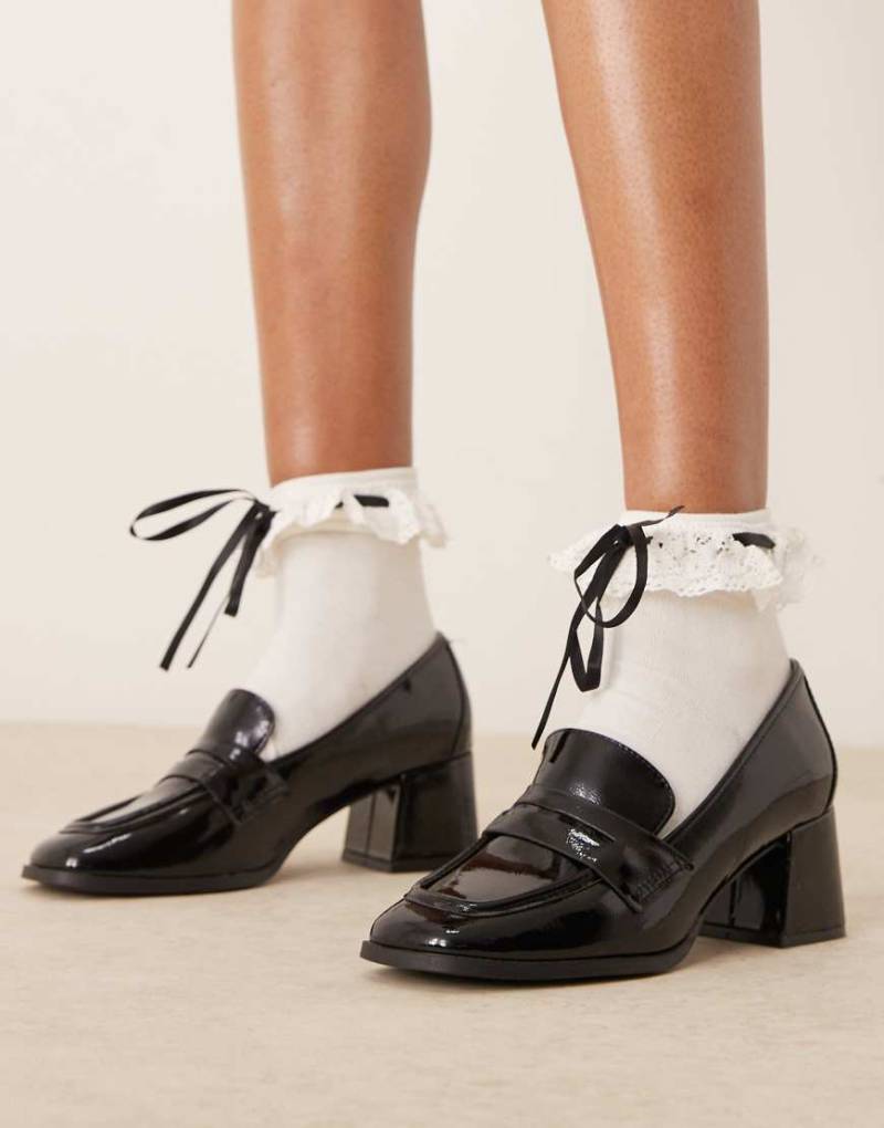 New Look - Loafer in Schwarz mit Absatz New Look - Loafer in Schwarz mit Absatz von New Look