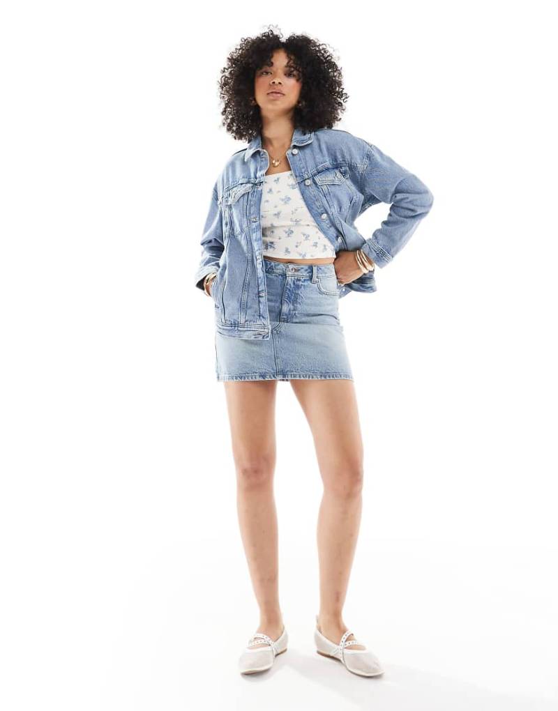New Look - Mini-Jeansrock in Blau von New Look