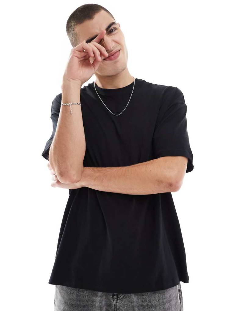 New Look - Oversize-T-Shirt in Schwarz von New Look