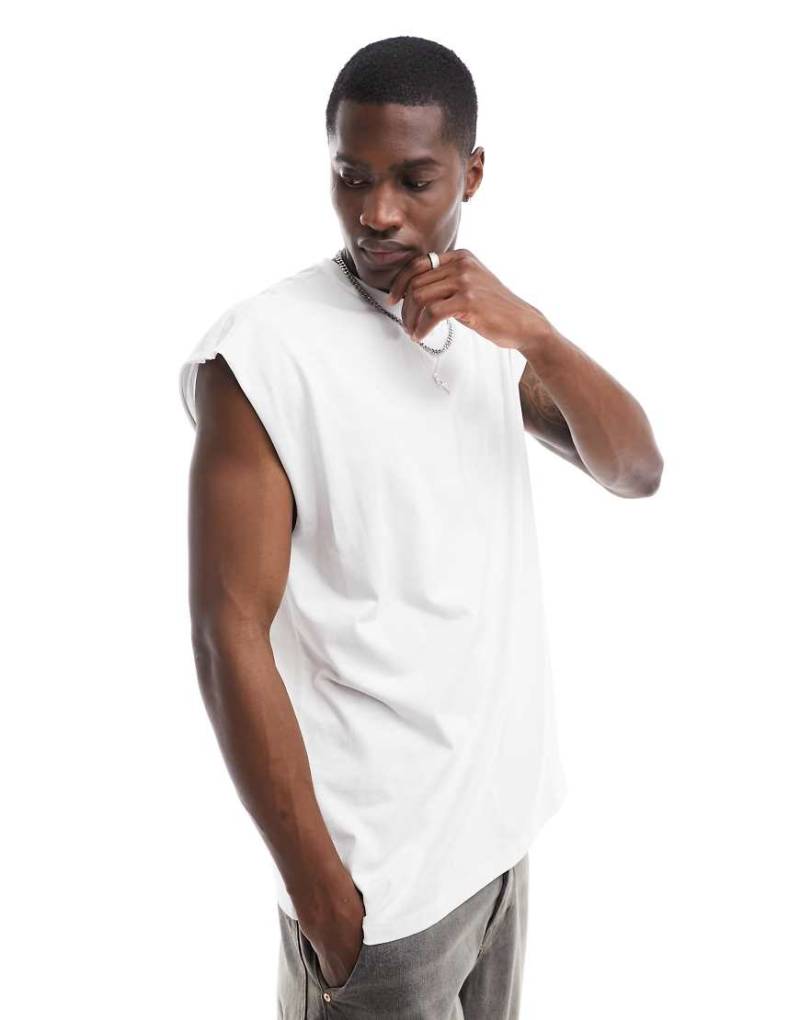 New Look - Oversize-Tanktop in Weiß von New Look