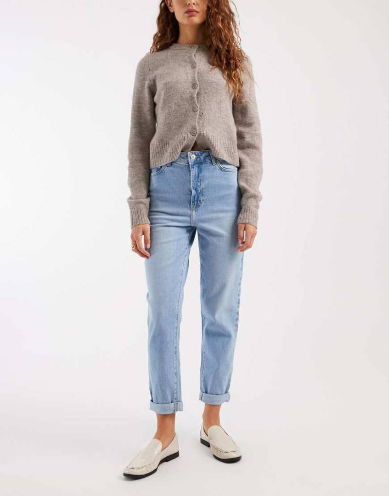 New Look - Palm - Mom-Jeans in Blau von New Look