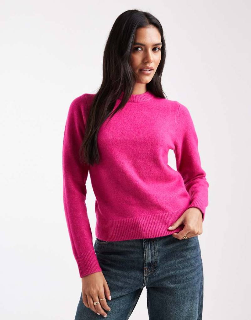 New Look - Rosa Pullover mit Rundhalsausschnitt von New Look
