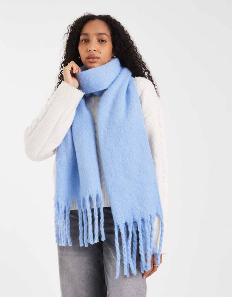 New Look - Schal aus schwerem Stoff in Blau von New Look