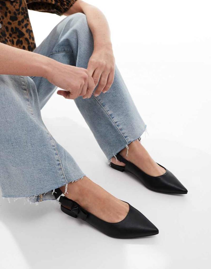 New Look - Slingback-Ballerinas in Schwarz von New Look