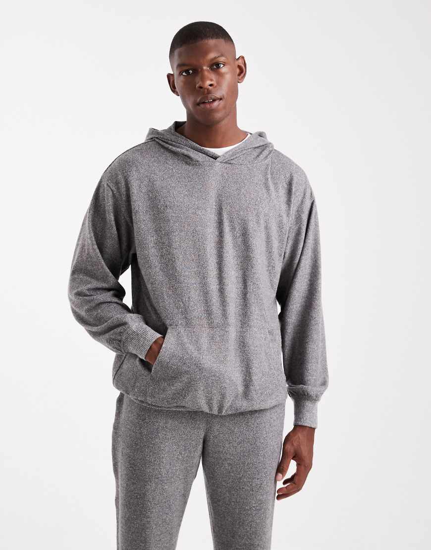 New Look - Superweicher Kapuzenpullover in Dunkelgrau, Kombiteil New Look - Superweicher Kapuzenpullover in Dunkelgrau, Kombiteil von New Look