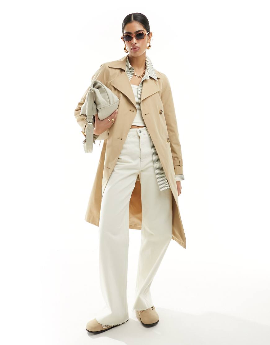 New Look - Trenchcoat in Steinbeige-Neutral von New Look