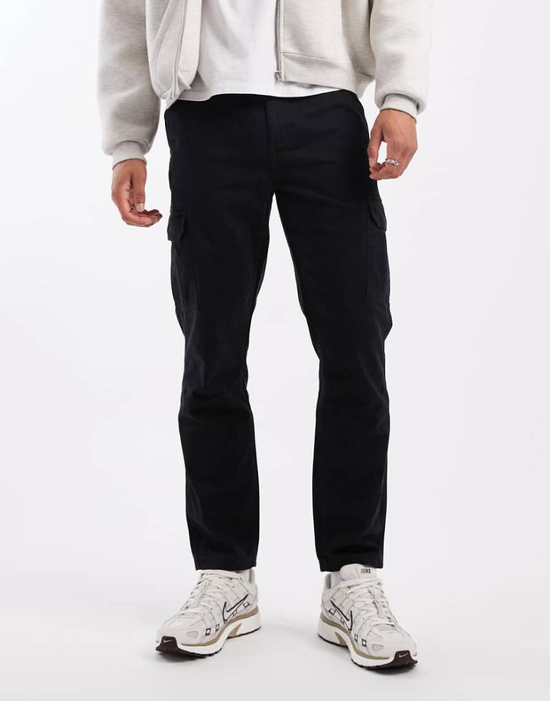 New Look - Verwaschene Cargohose in Schwarz von New Look