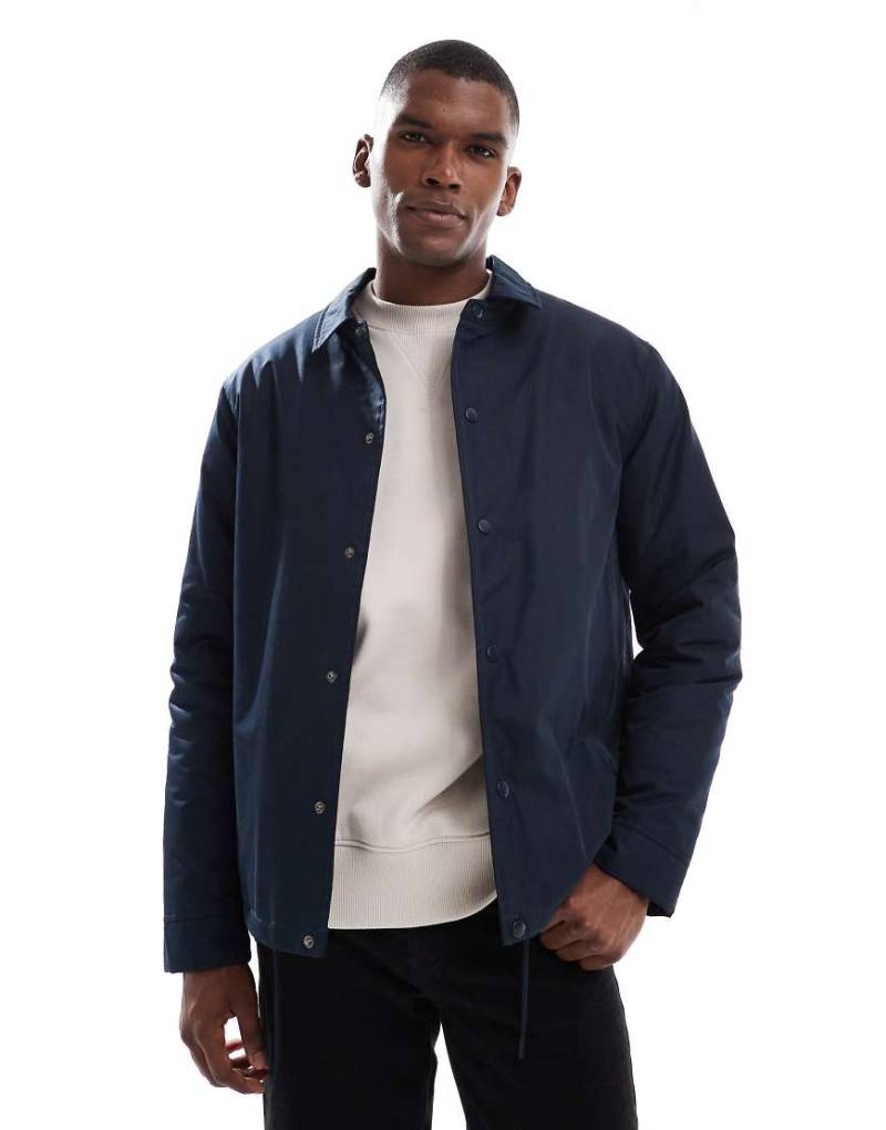 New Look - Wattierte Trainingsjacke in Marineblau von New Look