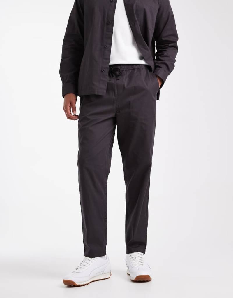 New Look - Weiche Schlupfhose in Dunkelgrau, Kombiteil von New Look