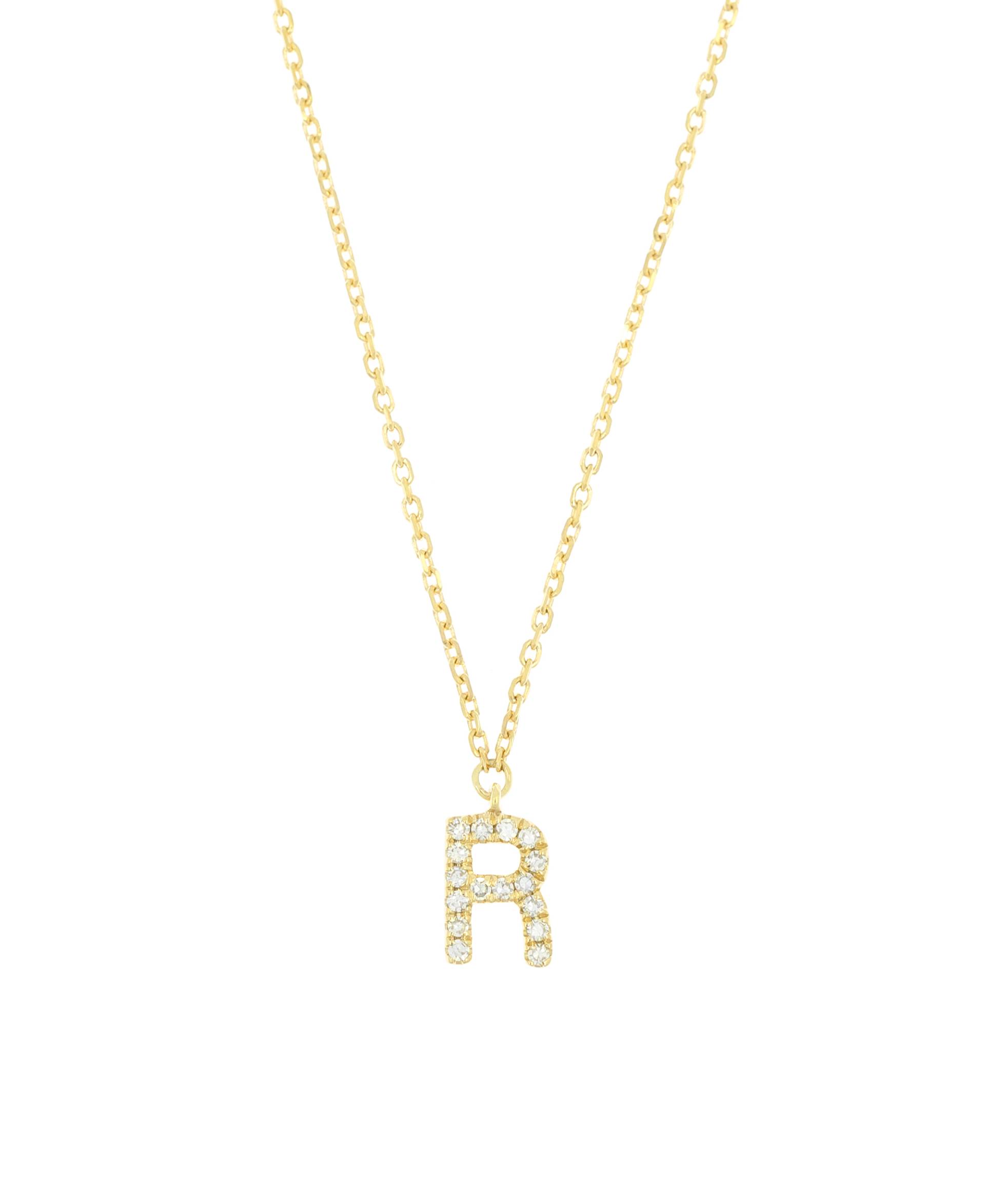 DIAMOND LETTER R 14K Gold von New One