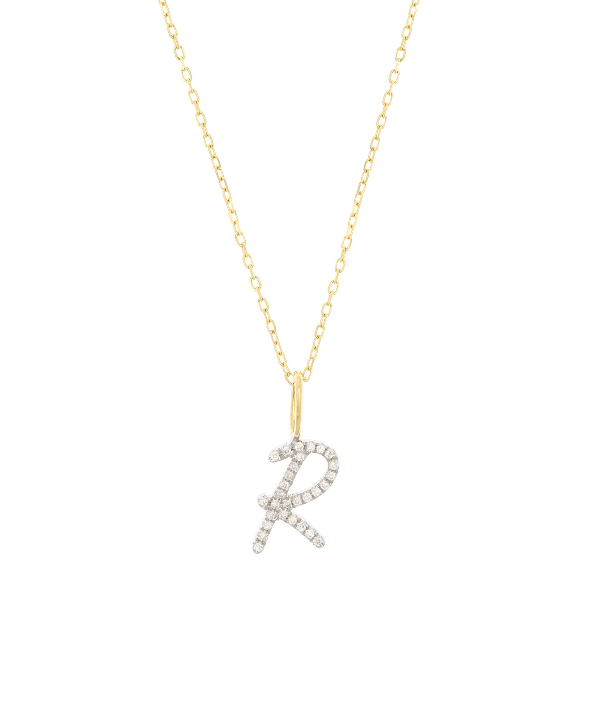 DIAMOND LETTER R 14K Gold von New One