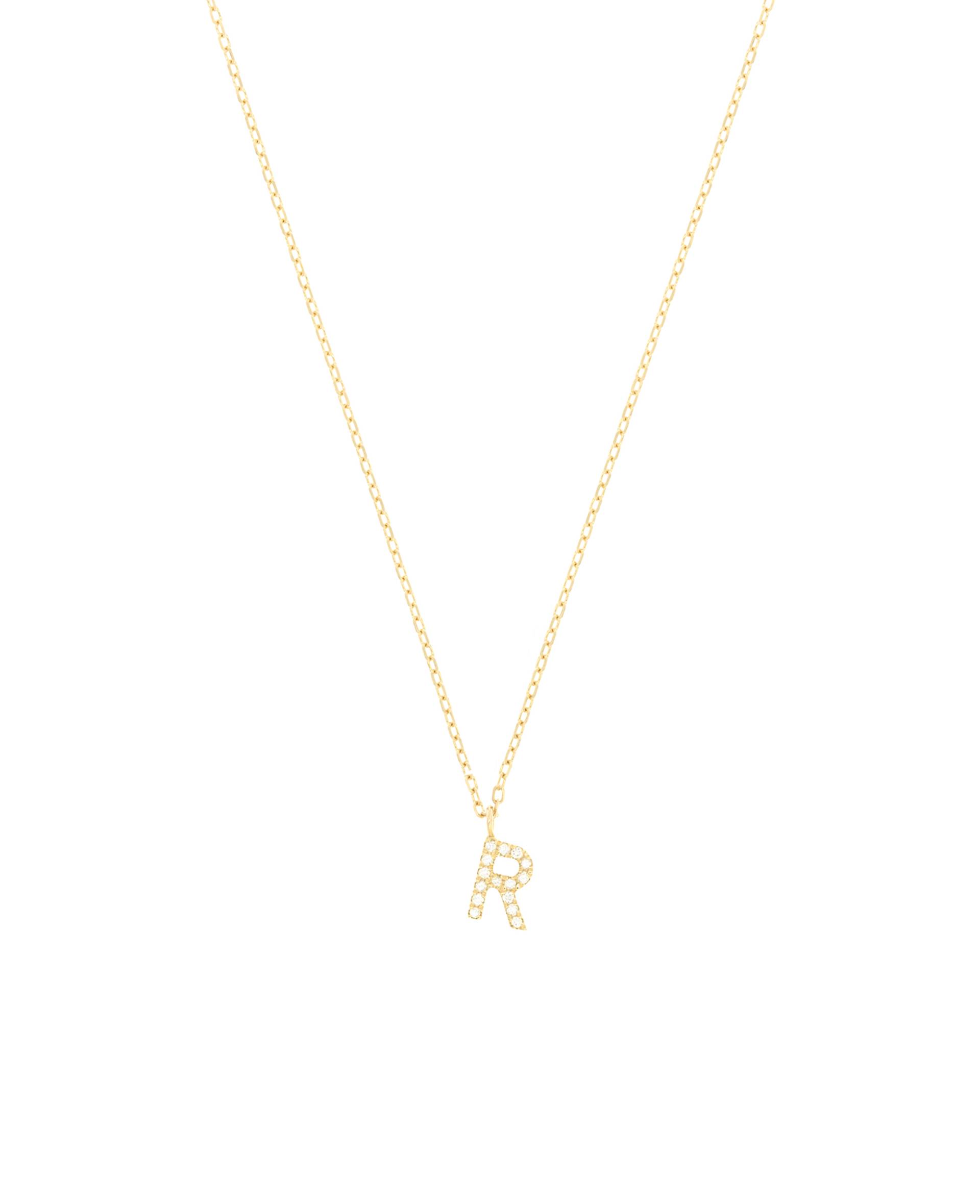 DIAMOND LETTER R 14K Gold von New One