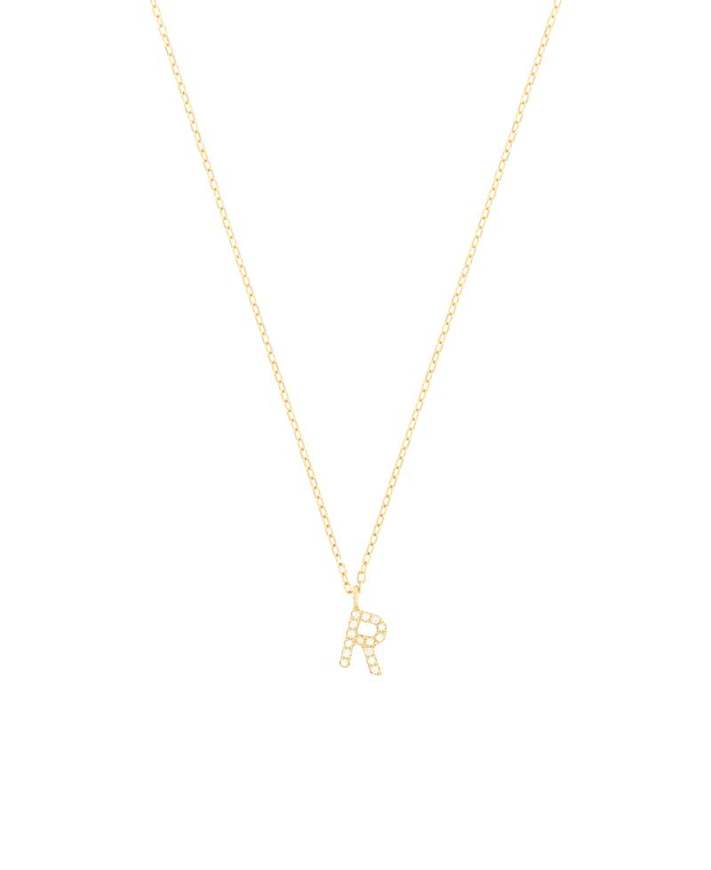 DIAMOND LETTER R 14K Gold von New One
