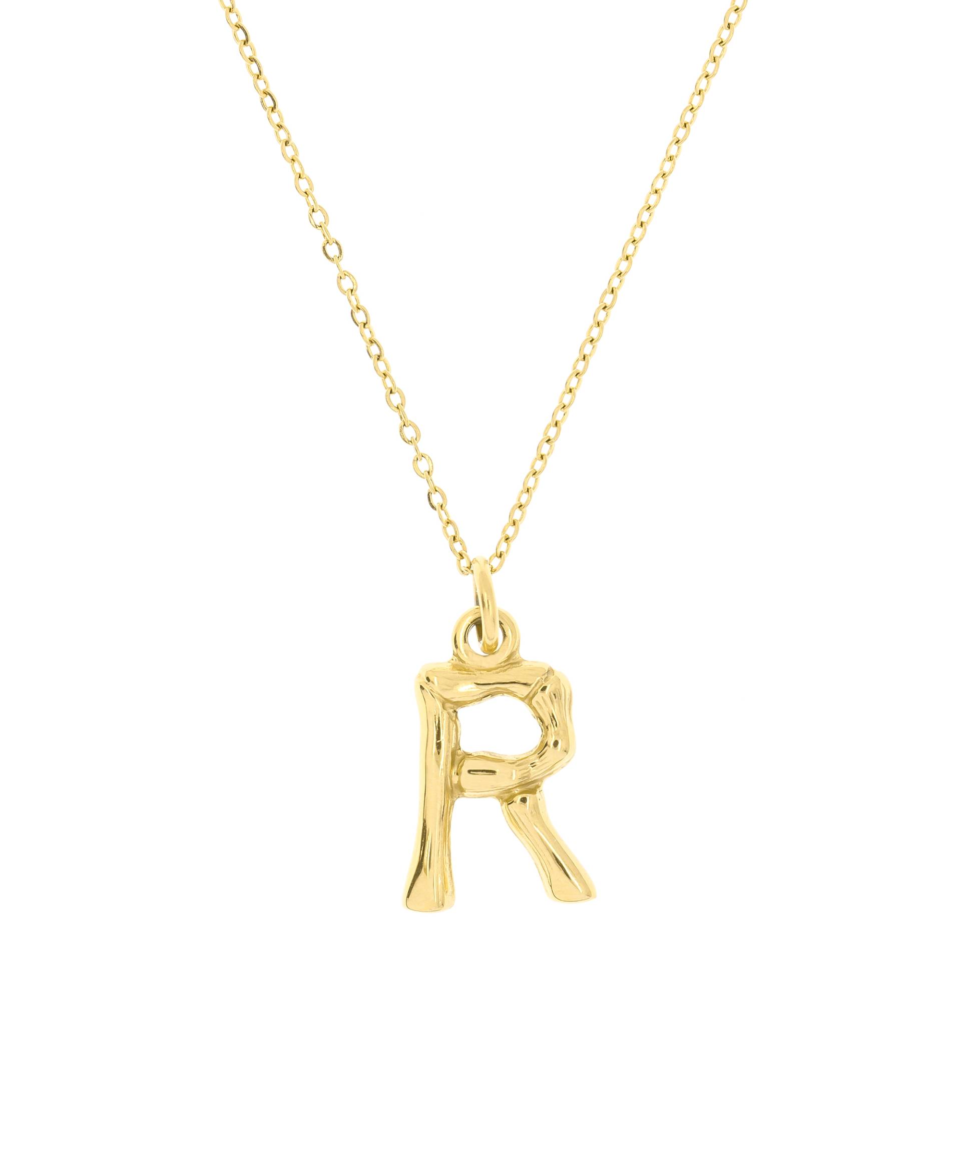 LETTER Halskette R Gold von New One