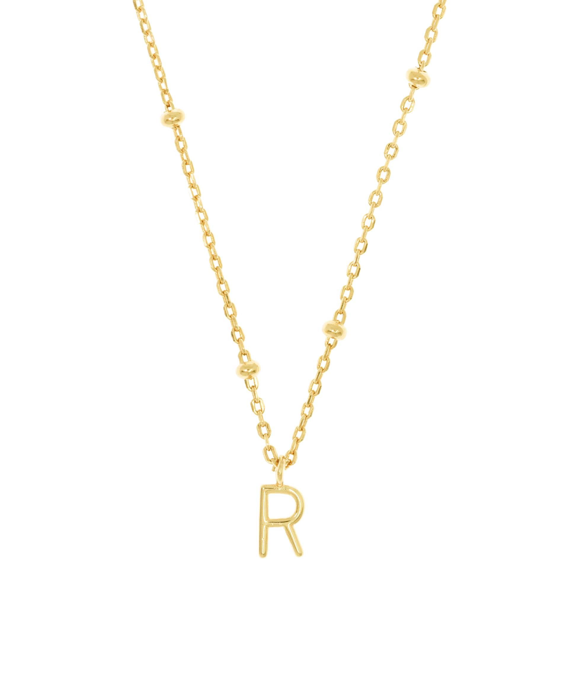 LETTER Halskette R Gold von New One