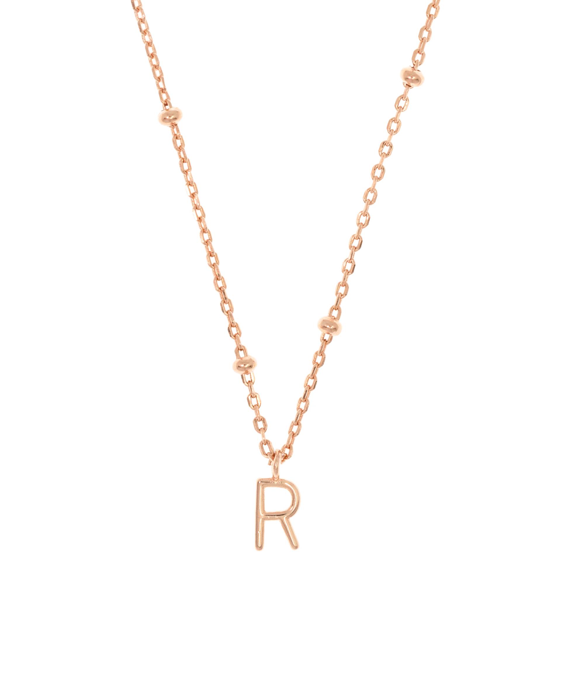 LETTER Halskette R Rosé von New One