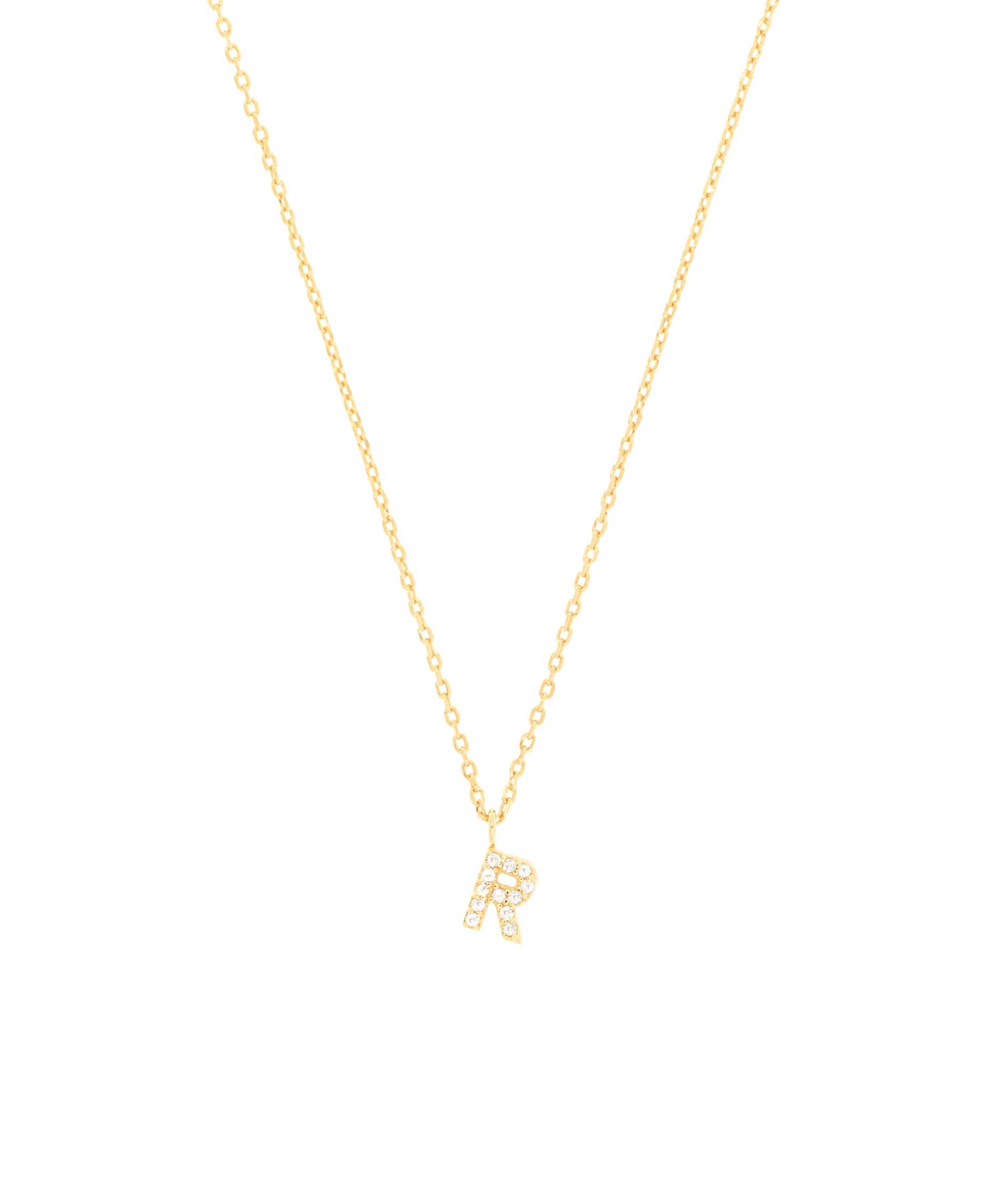 Letter R   Halskette Gold von New One