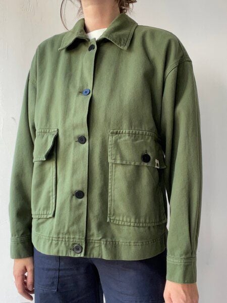 New Optimist "Axt" Boxy Workwear-Jacke in Olivgrün New Optimist "Axt" Boxy Workwear-Jacke in Olivgrün von New Optimist