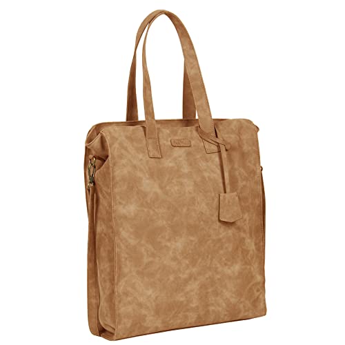 New Rebels Felina - Groß - Shopper Tasche - Umhängetasche - Damentasche - Cognac von New Rebels