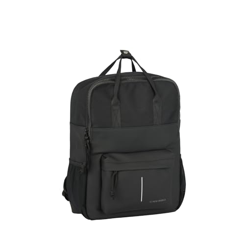 New Rebels Bruce Chicago Schwarz 17L Rucksack Wasserabweisend Laptop 14" von New Rebels