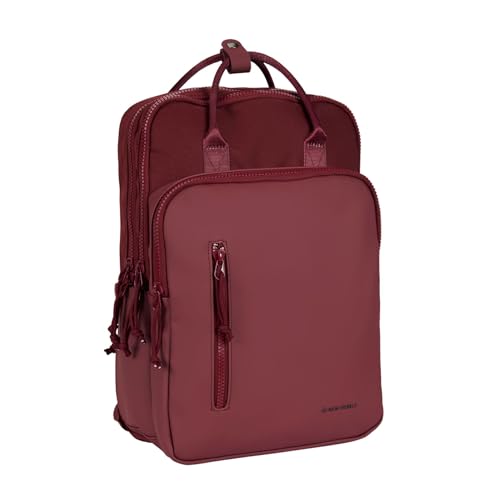 New Rebels Bruce Milwaukee Burgundy 18L Rucksack Wasserabweisend Laptop 15.6" von New Rebels