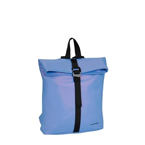 New Rebels Mart Los Angeles Wasserabweisender Rucksack – 7l Rolltop – Modische Tasche Für Jedes Abenteuer – Wasserabweisender Rucksack Unisex - Metallic Light Purple von New Rebels