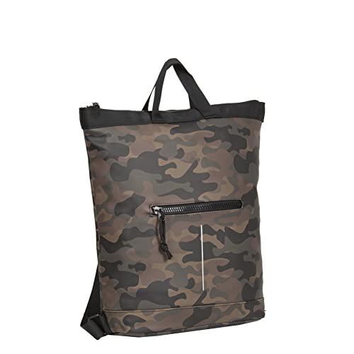 New Rebels Mart - Top Zip - Wasserfest - Rucksack - Laptop Bag 14Inch. - Shopper - Braun Camouflage von New Rebels