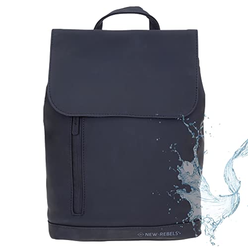New Rebels Rucksack Damen Daley Fashion small Damenrucksack Mini Handtasche Plane 51.1312 + Schlüsseletui (Schwarz 00) von New Rebels