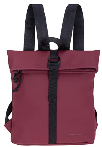 New Rebels Rucksack Damen Tim Fashion small Damenrucksack Mini Handtasche Plane + Schlüsseletui (Bordeaux-Schwarz 1255 24) von New Rebels