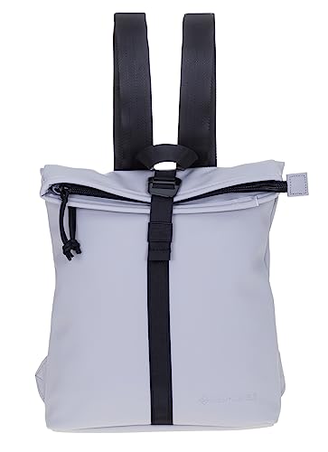 New Rebels Rucksack Damen Tim Fashion small Damenrucksack Mini Handtasche Plane + Schlüsseletui (Hellgrau Schwarz 1255 08) von New Rebels