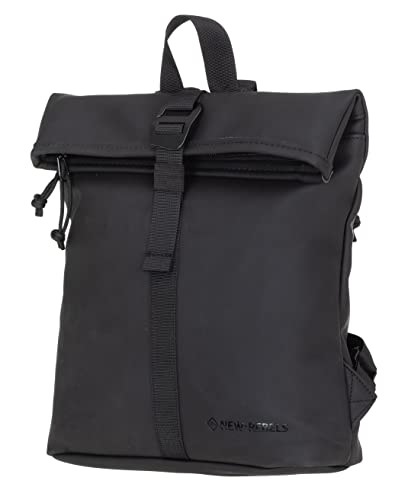 New Rebels Rucksack Damen Tim Fashion small Damenrucksack Mini Handtasche Plane + Schlüsseletui (Schwarz-Schwarz 1255 00) von New Rebels
