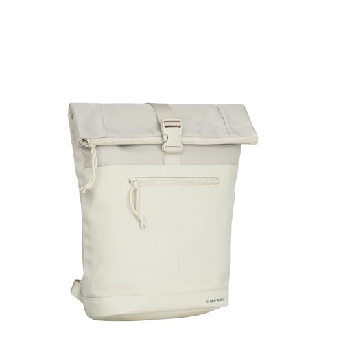 New Rebels Unisex-Erwachsene Bruce -New York Rolltop Backpack 16L Rucksack, Black, 30x12x43cm von New Rebels