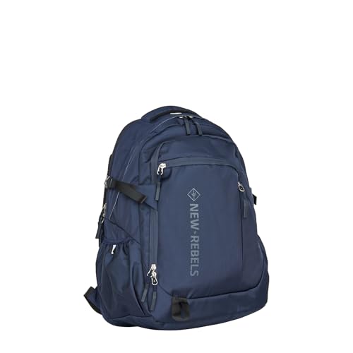 New Rebels Vince Baldwin Marineblau 33L Rucksack Wasserabweisend Laptop 15.6" von New Rebels
