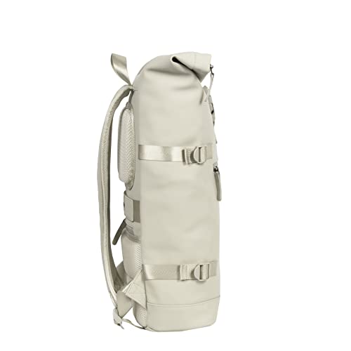 New Rebels - William - Riverside - Beige - 17L - Rolltop Rucksack - Wasserabweisendes Material - Laptoptasche - Reiserucksack - Schulrucksack - Taschen für Frauen - Rucksack Herren - Laptoprucksack von New Rebels