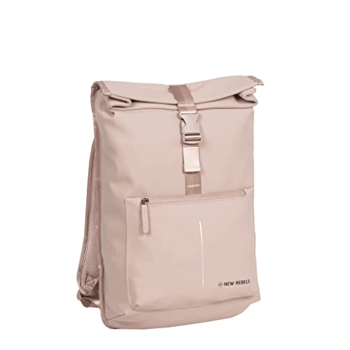 New Rebels William Baltimore Altrosa 13L Rolltop Rucksack Wasserabweisend Laptop 12" von New Rebels