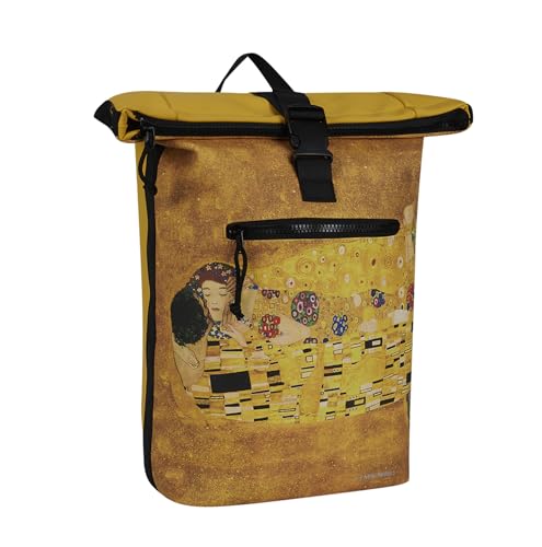 New York Mart Art Gustavo 21L Rucksack Rolltop Wasserabweisend Laptop 15.6" von New Rebels