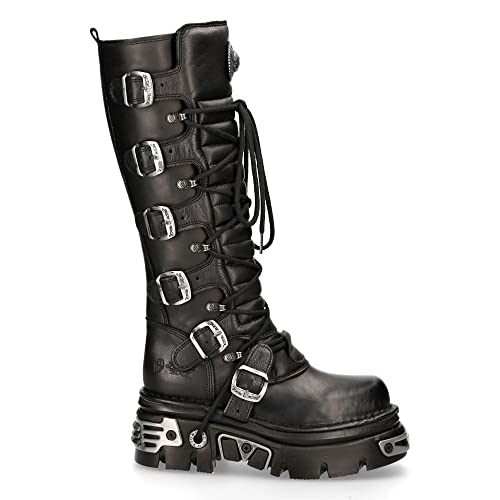 Damenstiefel Metal Rock Punk Emo Design Reißverschluss von New Rock