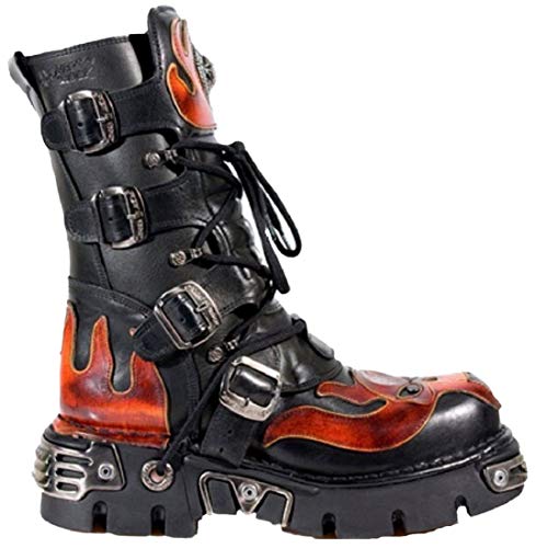 M107-S1 Rot Schadelkopf Schwarz Boots Biker Rock Stiefel M107-S1 Rot Schadelkopf Schwarz Boots Biker Rock Stiefel von New Rock