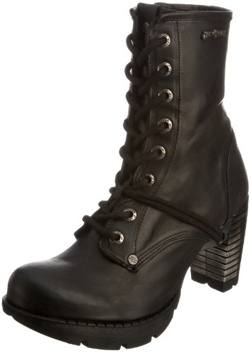 New Rock Damen Biker Boots Biker Boots, Schwarz (itali schwarz), 39 EU von New Rock